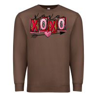 Chestnut Xoxo Love Premium Sweatshirt - FaDigitalArtStudio
