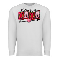 Dove Grey Xoxo Love Premium Sweatshirt - FaDigitalArtStudio