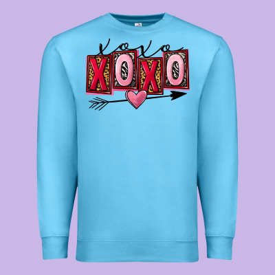 Xoxo Love Premium Sweatshirt Designed By Fadigitalartstudio