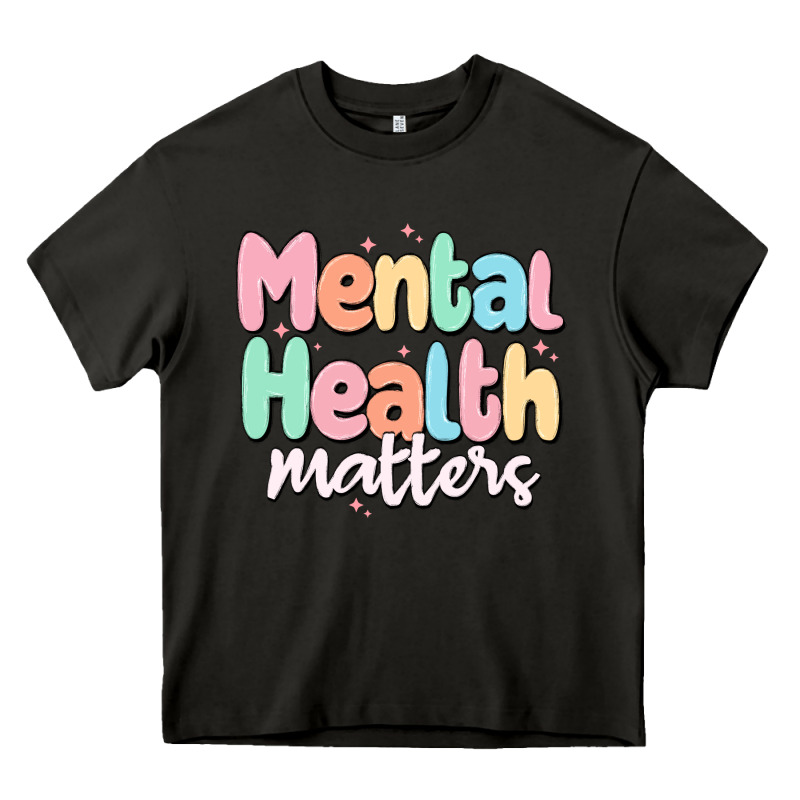 Mental Health Matters Heavy Core Tee by MaliasSmallBusiness | Teevron