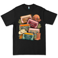 Black customized country cassette tapes Premium Tee - MaliasSmallBusiness