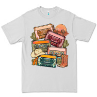 Dove Grey customized country cassette tapes Premium Tee - MaliasSmallBusiness