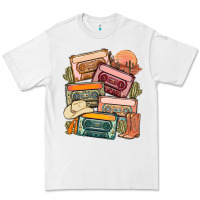 White customized country cassette tapes Premium Tee - MaliasSmallBusiness