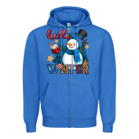 True Royal hello winter Zipper Hoodie - OliviaCreatesArt