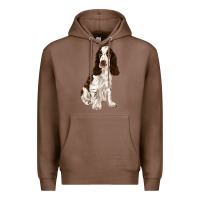 Chestnut english cocker spaniel Premium Hoodie - FaDigitalArtStudio