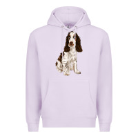 Lilac english cocker spaniel Premium Hoodie - FaDigitalArtStudio