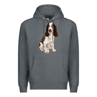 Rock english cocker spaniel Premium Hoodie - FaDigitalArtStudio
