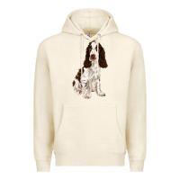 Tofu english cocker spaniel Premium Hoodie - FaDigitalArtStudio