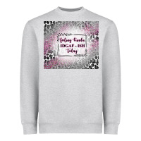Heather Grey feeling kinda idgaf ish today with leopard Heavyweight Sweatshirt - TumblerDesignByShophia