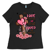Valentine Cross Ladies Tee | Teevron