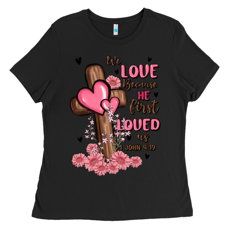 Valentine Cross Ladies Tee by MaliasSmallBusiness | Teevron