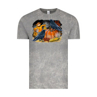 Cloud Rock Fall Background With Crow Vintage Tee - LillyAllenDesigns