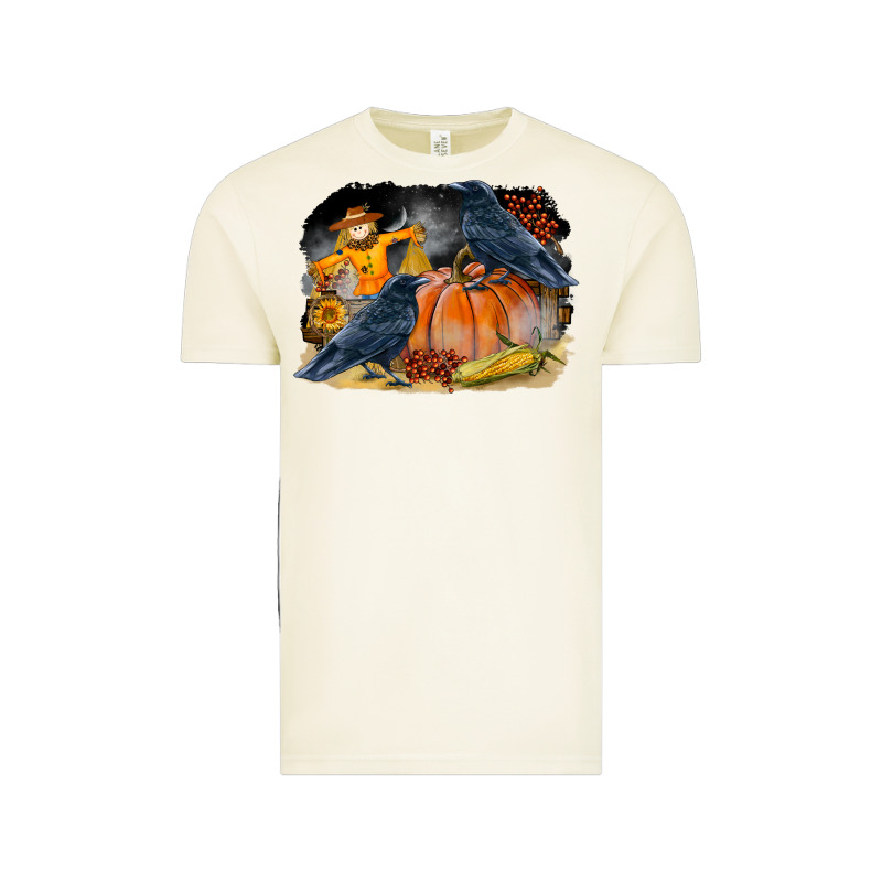 Fall Background With Crow Vintage Tee by LillyAllenDesigns | Teevron