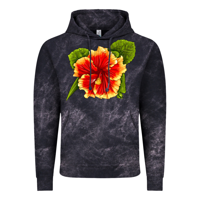 Hawaiian Hibiscus Flower Vintage Hoodie by LillyAllenDesigns | Teevron