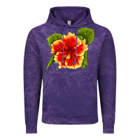 Cloud Purple Hawaiian Hibiscus Flower Vintage Hoodie - LillyAllenDesigns