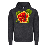 Vintage Black Hawaiian Hibiscus Flower Vintage Hoodie - LillyAllenDesigns