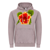 Vintage Zinc Hawaiian Hibiscus Flower Vintage Hoodie - LillyAllenDesigns