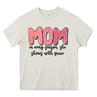 Cream mom in every season, she shines with grace Heavy Core Tee - MaliasSmallBusiness