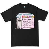 Black just realized im a raccoon Premium Tee - MaliasSmallBusiness