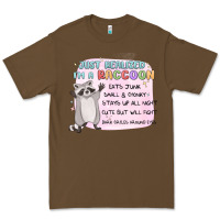 Cacao just realized im a raccoon Premium Tee - MaliasSmallBusiness
