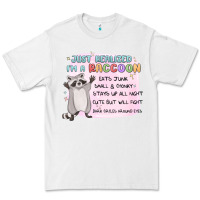 White just realized im a raccoon Premium Tee - MaliasSmallBusiness
