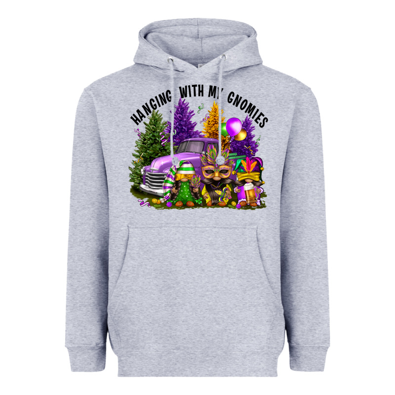 Mardi Gras Hanging With My Gnomies Heavyweight Hoodie by FaDigitalArtStudio | Teevron