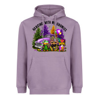 Lavender mardi gras hanging with my gnomies Heavyweight Hoodie - FaDigitalArtStudio