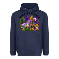 Navy mardi gras hanging with my gnomies Heavyweight Hoodie - FaDigitalArtStudio