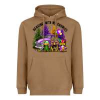 Toasted Coconut mardi gras hanging with my gnomies Heavyweight Hoodie - FaDigitalArtStudio