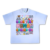 Grape Ice dear tiny human behind me Urban Heavy Tee - Artiststas
