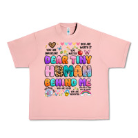 Salmon dear tiny human behind me Urban Heavy Tee - Artiststas