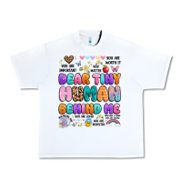 White dear tiny human behind me Urban Heavy Tee - Artiststas
