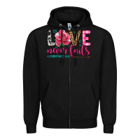 Black love never fails Zipper Hoodie - OliviaCreatesArt