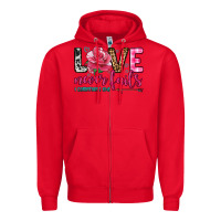 Red love never fails Zipper Hoodie - OliviaCreatesArt