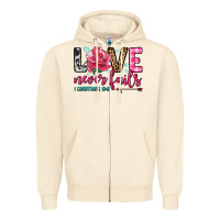 Sandshell love never fails Zipper Hoodie - OliviaCreatesArt