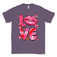 Lavender love with lips Classic Tee - LillyAllenDesigns