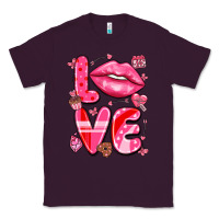 Plum love with lips Classic Tee - LillyAllenDesigns