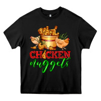 Black chicken nuggets Heavy Core Tee - AdoDesignShop