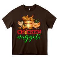 Chocolate Brown chicken nuggets Heavy Core Tee - AdoDesignShop