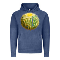 Vintage Denim Golden Barrel Cactus Vintage Hoodie - LillyAllenDesigns