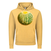 Vintage Mustard Golden Barrel Cactus Vintage Hoodie - LillyAllenDesigns