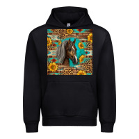 Black western tennessee horse Urban Hoodie - LillyAllenDesigns