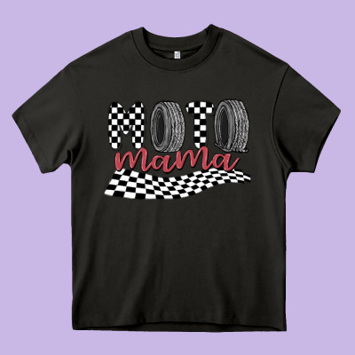 Moto Mama Heavy Core Tee Designed By Maliassmallbusiness