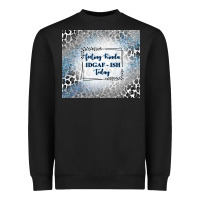 Black feeling kinda idgaf ish today with leopard and gli Heavyweight Sweatshirt - TumblerDesignByShophia