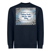 Navy feeling kinda idgaf ish today with leopard and gli Heavyweight Sweatshirt - TumblerDesignByShophia