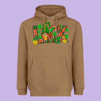 Western Luck With Gnome And Beer Heavyweight Hoodie Designed By Bundleandbundleshop