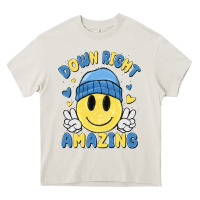Cream down right amazing Heavy Core Tee - MaliasSmallBusiness
