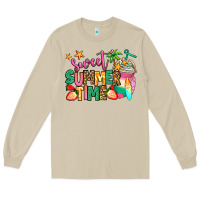Mushroom sweet summer time iced coffee Long Sleeve Tee - Jasminsmagicworld