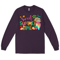 Plum sweet summer time iced coffee Long Sleeve Tee - Jasminsmagicworld