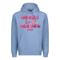 Colony Blue Thanks for tolerating me Valentine's Day Premium Hoodie - FaDigitalArtStudio